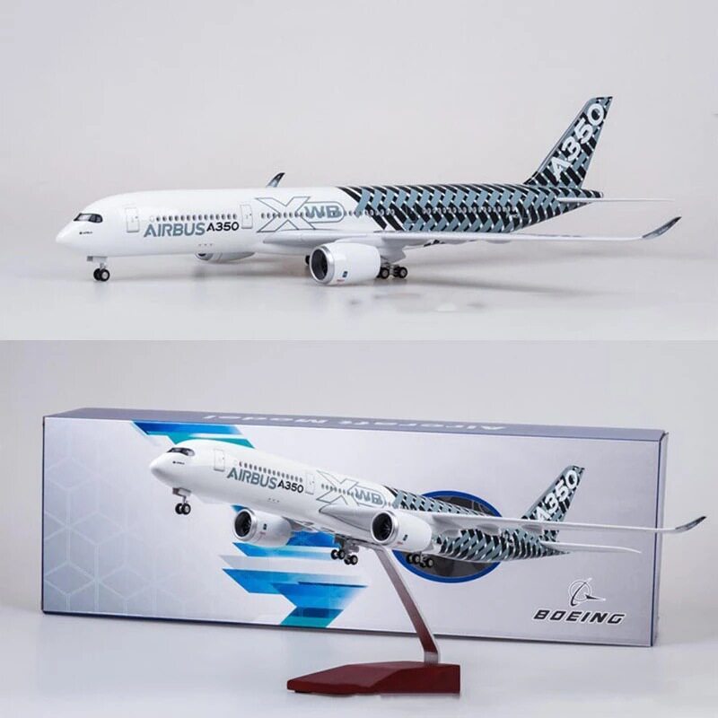 รูปแบบใหม่ A350 Scale 1: 142 47cm AIRBUS A350 XWB เครื่องบินพร้อมล้อ