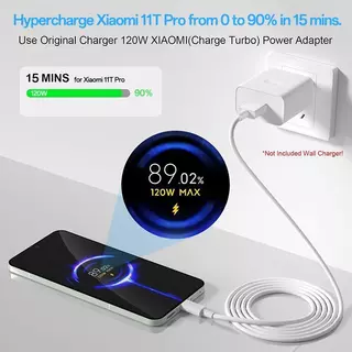 67W MAX Fast Charger Xiaomi 6A MAX USB ถึง Type-C ข้อมูลสําหรับ Xiaomi 14 13 12 11T/11T Pro/Poco X3/F3 F4 F5