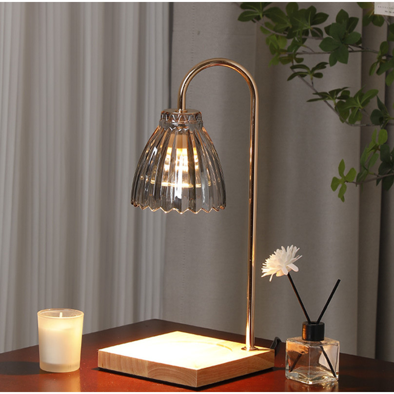 Lily of the Valley Scented Wax Melting Lamp French Vintage Bedroom Bedside Lamp Flameless Fragrance 