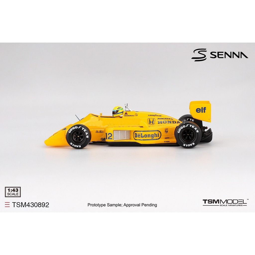 TSM1:12 1:43 莲花โลตัส 99T #12 Ayrton Senna 1987 Monaco Grand Prix Winner 树 TSM430892 2025年9月3日单 货รถ时尚