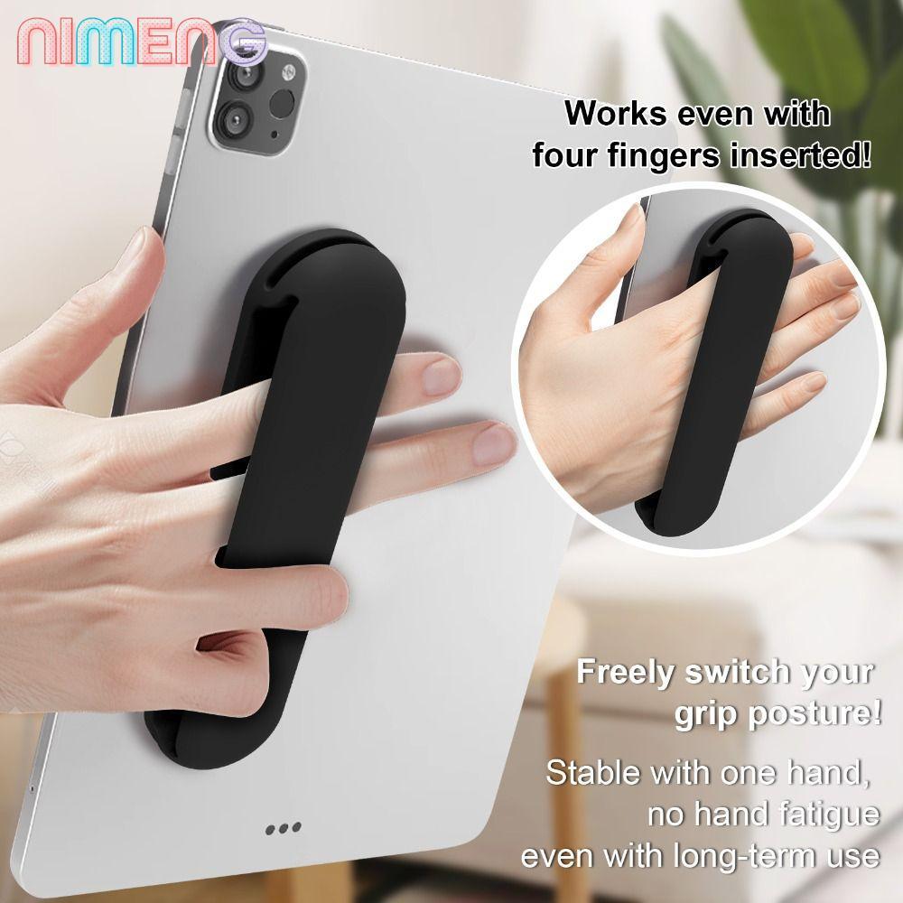 NIMENG แท็บเล็ตสายรัดมือ,สีทึบ Anti-los eReader Holder, เข็มขัดซิลิโคนถ้วยดูดกันลื่น