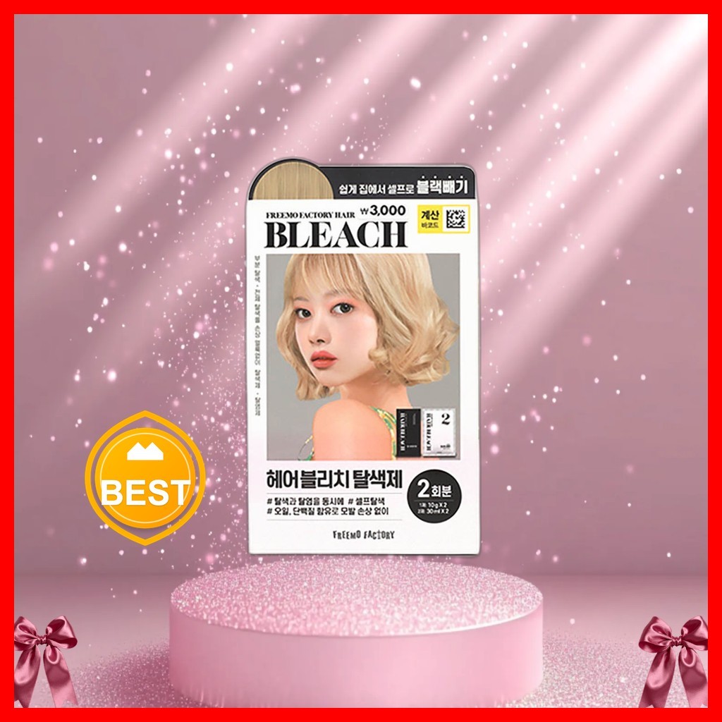 [daiso] Freemo Factory Hair Bleach, 80ml, 2pc / Korean Hair Bleach / Lightening Kit / ของแท้ 100% โด
