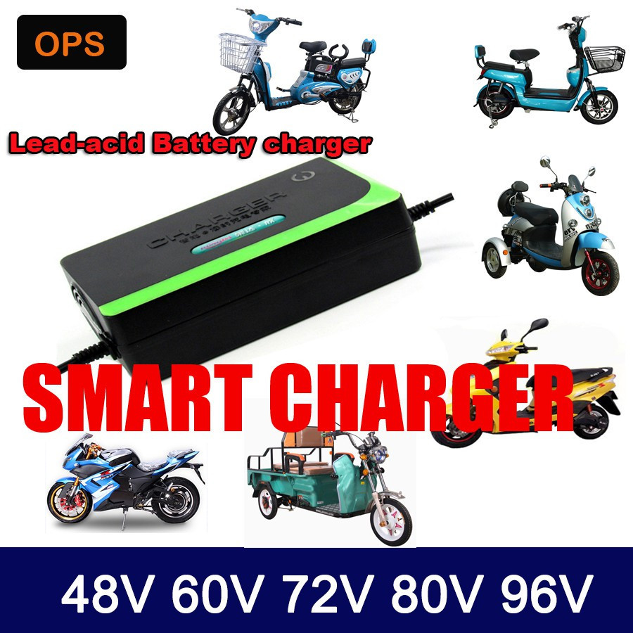 48V 60V 72V 96V 12AH 20AH 30AH 40AH 50AH 60AH ไฟฟ้าจักรยานสกู๊ตเตอร์ Charger D5FL