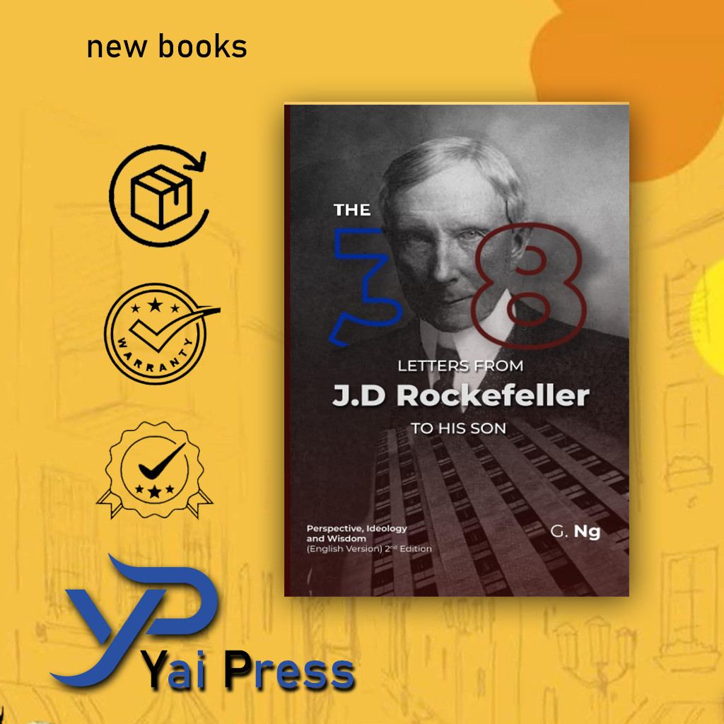 ตัวอักษร 38 ตัวอักษรจาก JD Rockefeller to His Son 2nd Edition โดย G. ของ NG