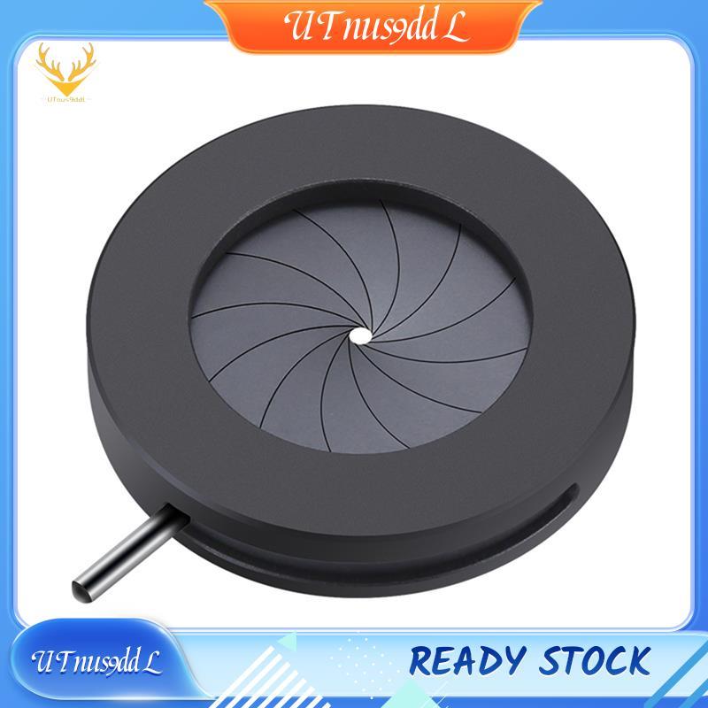 [UTnus9ddL] 1.5-23 มม. รูรับแสงด้วยตนเองปรับ Mechanical Iris ไดอะแฟรม Iris สําหรับกล้องจุลทรรศน์กล้อ