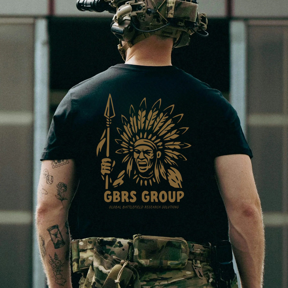 GBRS Group Chief ลายพิมพ์ลูกเรือ เสื้อยืด streetwear แขนสั้น นุ่มสบาย คุณภาพสูง