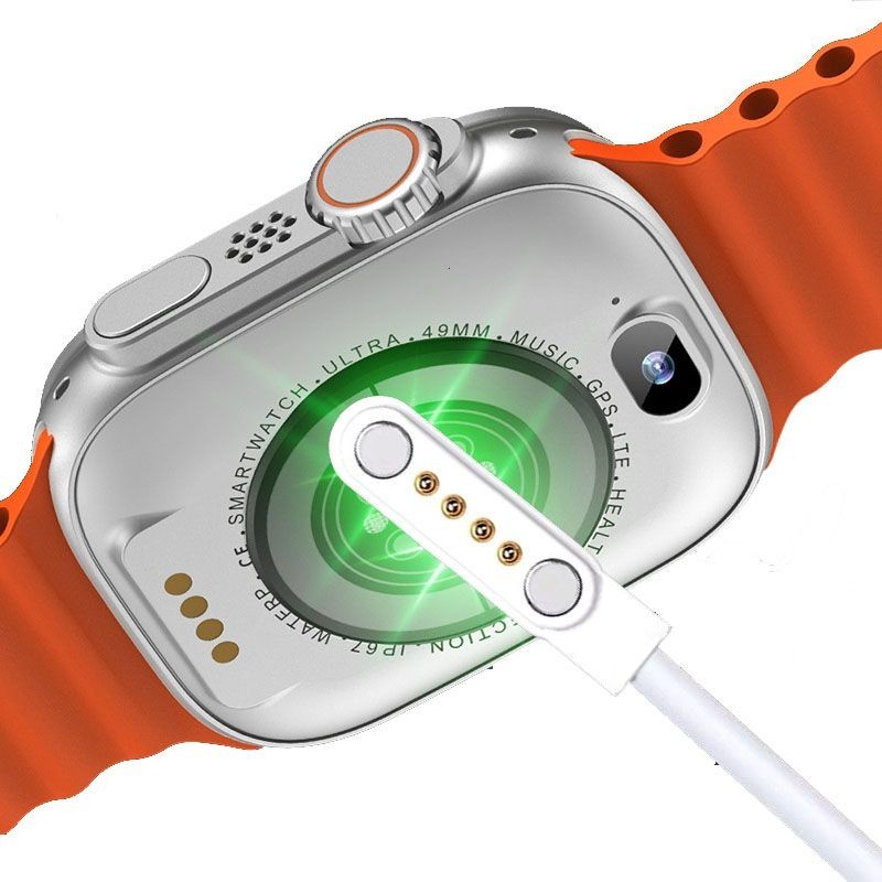 เหมาะสําหรับนาฬิกา Giant S29 Magnetic 2 จุดสายชาร์จ Huaqiangbei S9S8Ultra รุ่นกล้องรังผึ้ง