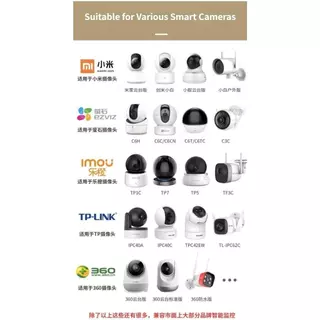 ตัวยึดกล้องวงจรปิด แบบไม่ต้องเจาะผนัง สําหรับ XIAOMI EZVIZ LECHENG TP 360 CCTV Holder Stand
