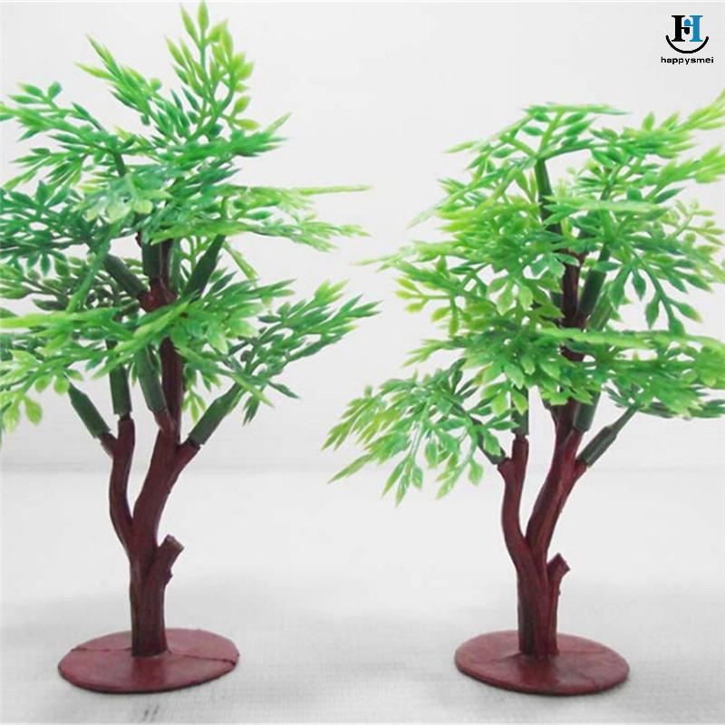 [GA] Vivid 9 ซม. Green Tree Model Train Park HO SCALE Layout Scenery Dollhouse Decor [TH]