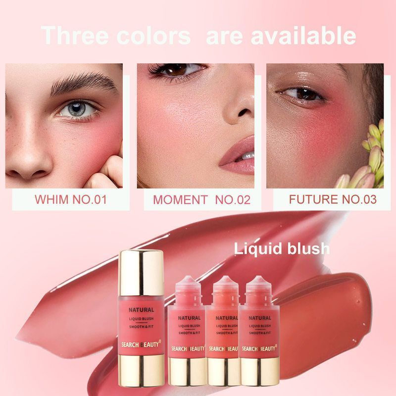 SEARCH BEAUTY สินค้าใหม่ Small Dropper Liquid Blush กันน้ํา Sweatproof Small Portable Blush