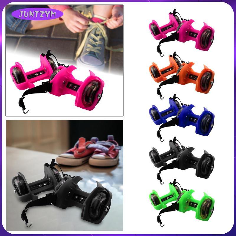 [juntzym] Roller Skating Heel Wheels Rollers Wheel Shoes รองเท้าสเก็ตแบบปรับได้ Roller