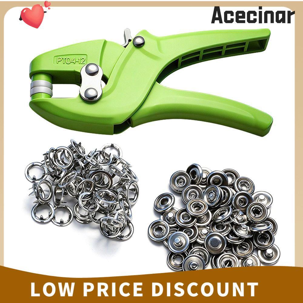 ACECINAR Snap Fastener คีม,ที่มองไม่เห็นโลหะ Snap 5 Claw Snap คีม,แบบพกพาเจาะรูพิเศษ Time-ประหยัดควา