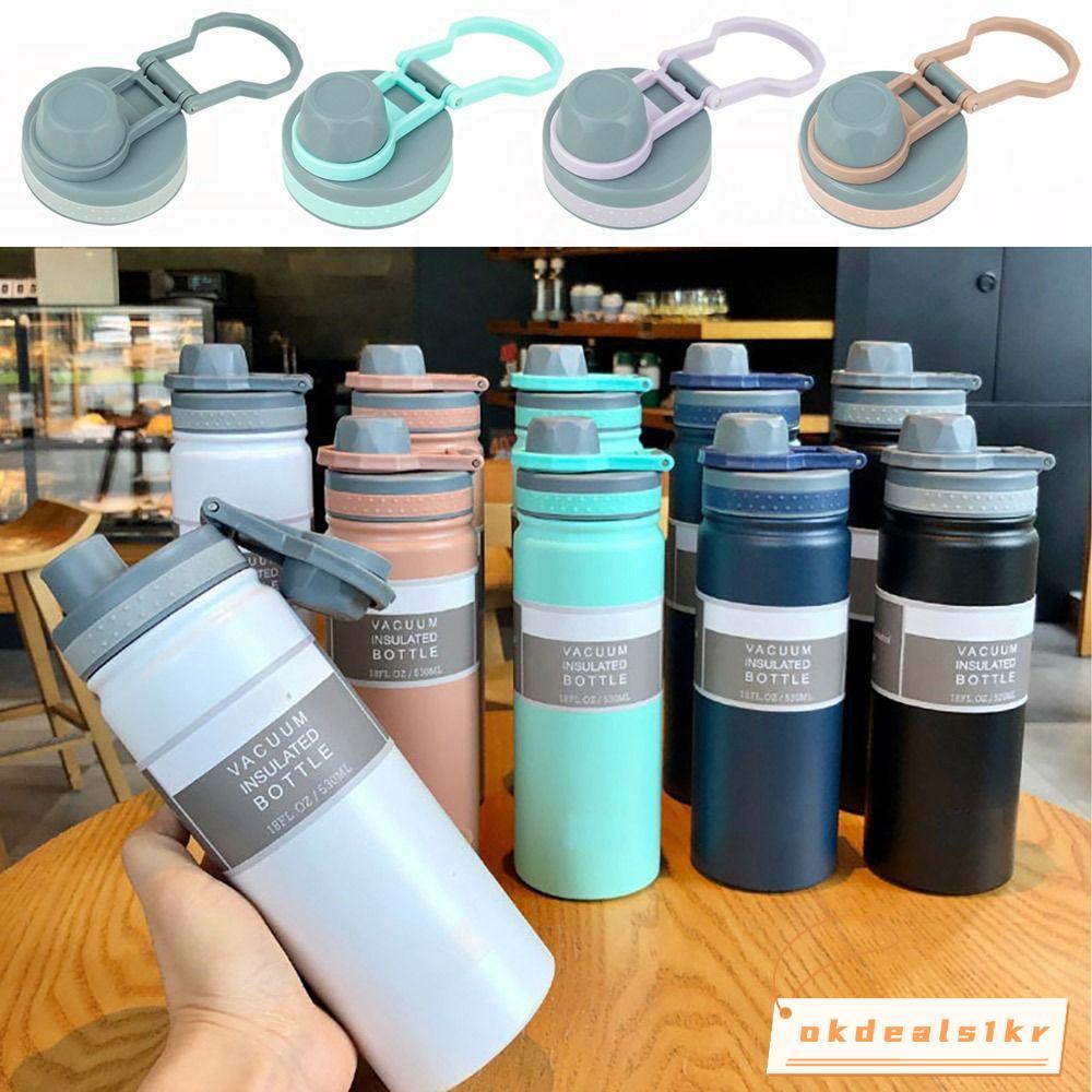 IOKDEALS1 1 ชิ้นถ้วยหมวก, Splash Proof 530 ml/750 ml ขวด, หลากสี TS-8706B/TS-8709B PVC พร้อมซีลแหวนป