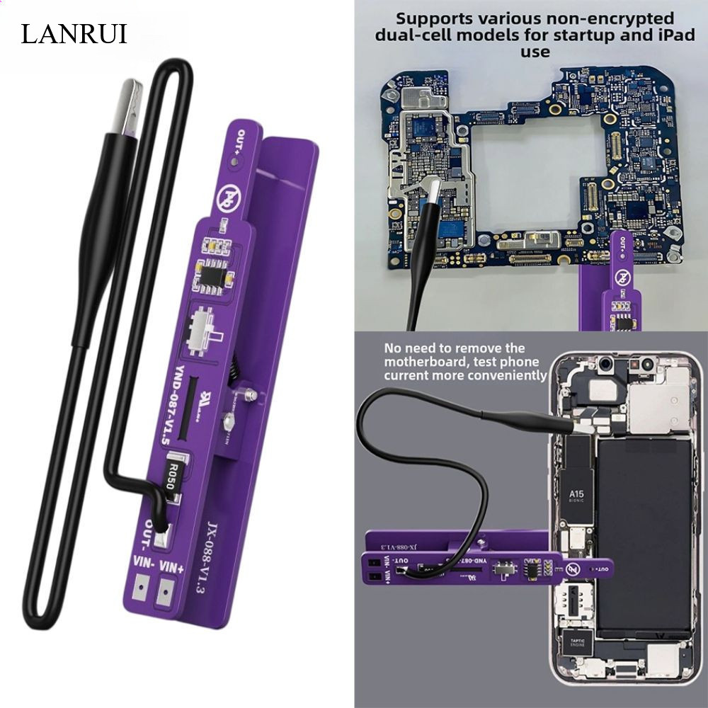 Lanrui M191 Universal Switch Clip ชุดจ่ายไฟ วิเคราะห์กระแส สำหรับงานซ่อมมือถือระดับมืออาชีพ สำหรับเมนบอร์ดโทรศัพท์มือถือ ใช้สำหรับเปิดเครื่อง ได้ทุกยี่ห้อ
