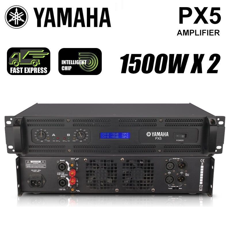 YAMAHA PX5 2 channel Amplifier 8 OHM 1500W * 2 channels Digital Amplifier outdoor Amplifier