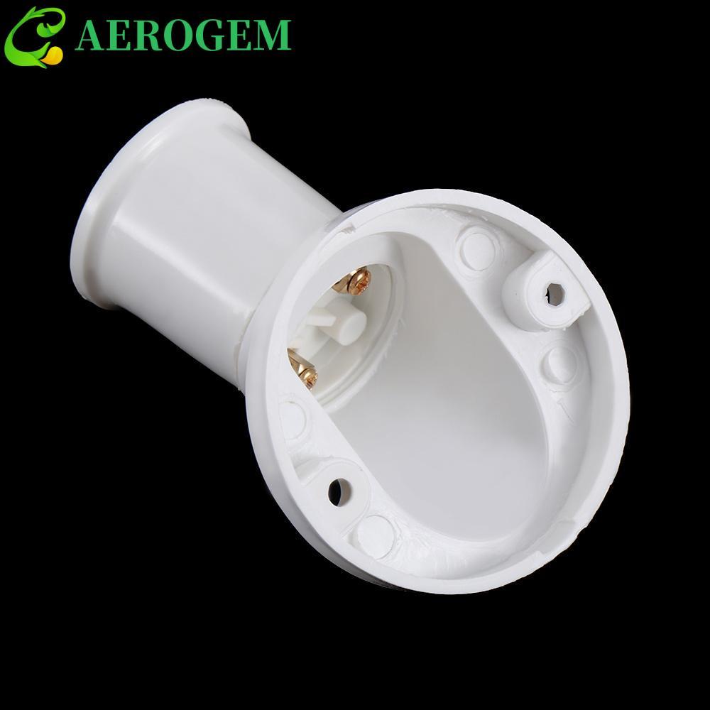 AEROGEM ฐานไฟ E27 ติดผนังทนทาน 45 องศาตัวแปลงมุมผู้ถือหลอดไฟเฉียง