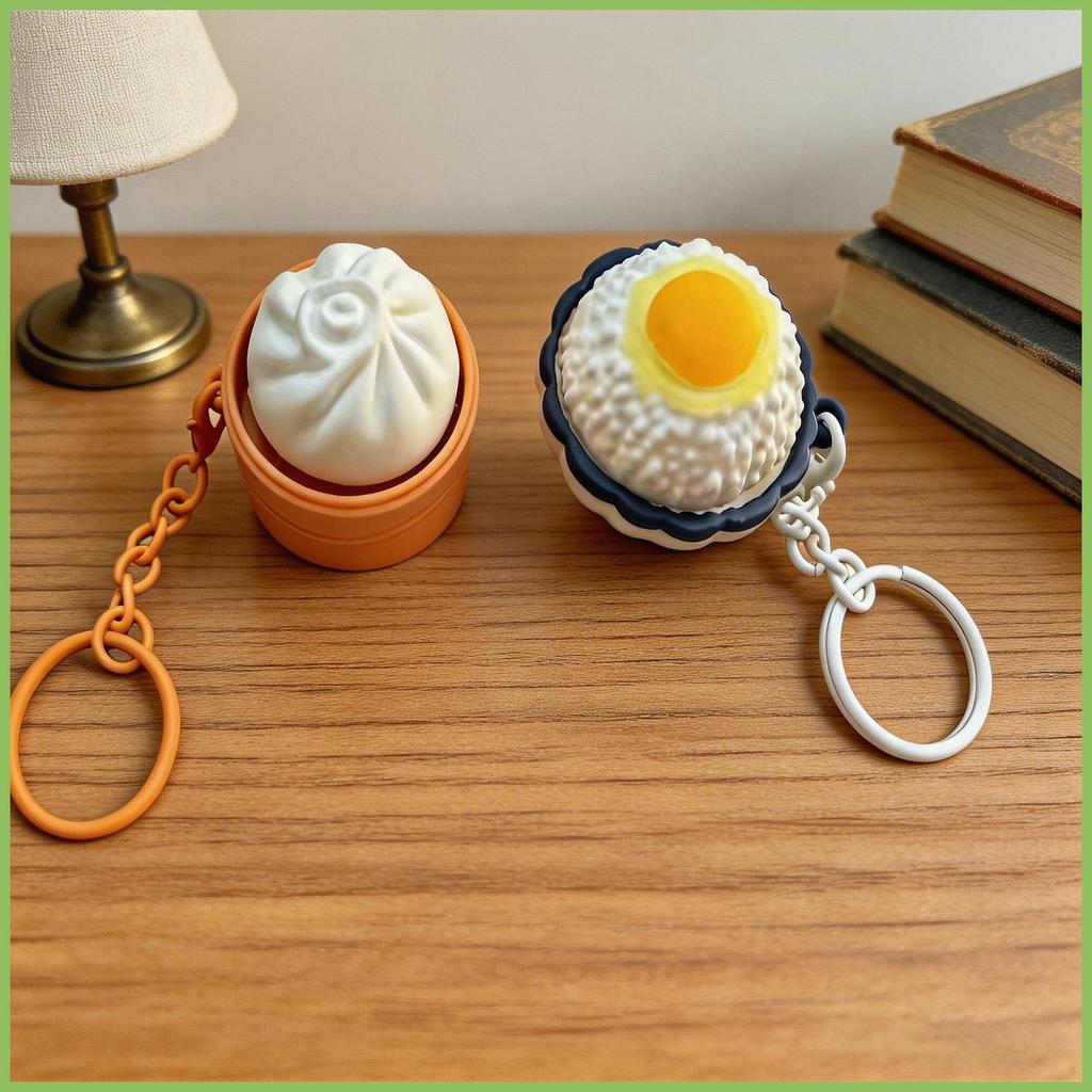 Fidget Clicker พวงกุญแจ Sensory ปุ่มนึ่ง Bun Fidget Clicker ของเล่นสําหรับผู้หญิงผู้ชายเด็กผู้ใหญ่ถุ