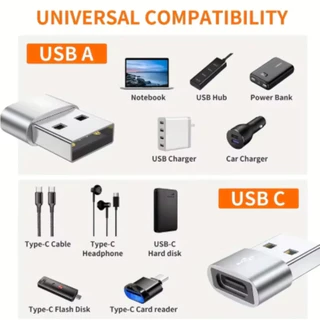 อะแดปเตอร์ USB 3.0 เป็น USB C 3.1 Mini Hi-Speed USB Type C หญิงเป็น Type A ชาย Fast Charging Data Sync OTG อะแดปเตอร์แปลง