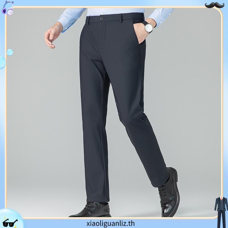 GQ Perfect Ankle Pants กางเกงผู้ชายขา 5 ส่วน ผ้ายืด 4 ทิศ สีน้ำตาล (ทรงขาห้าส่วน)
