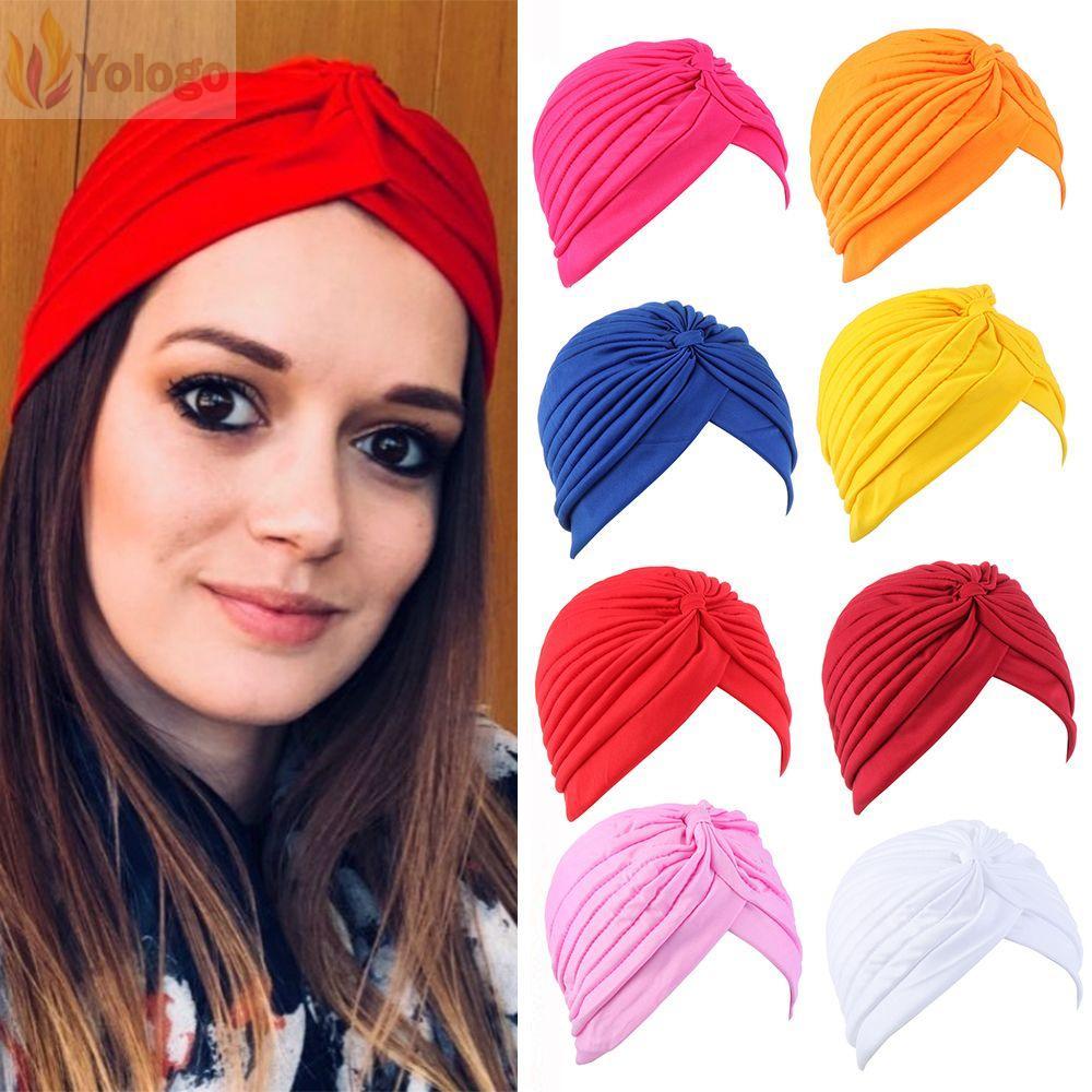 YOLOGO Stretch Turban Style Hair Loss Bandana Chemo Cap