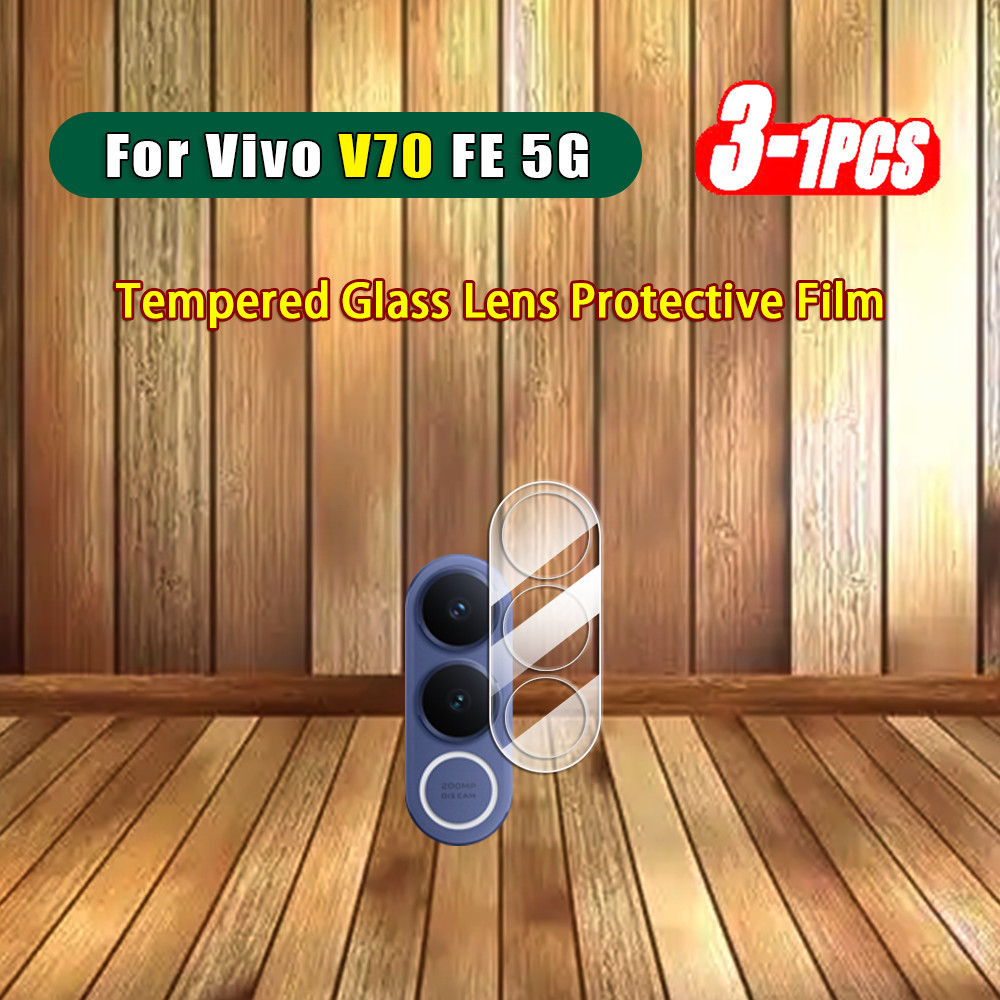 1-3 ชิ้นกล้องฟิล์มกระจกนิรภัยสําหรับ Vivo V70 FE Elite VivoV70FE 5G 3D แบบบูรณาการโปร่งใสเลนส์ Protector Full Coverage ป้องกันกระจกเลนส์ฟิล์ม