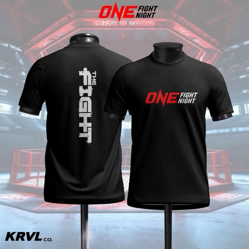เสื้อยืด JITTEX One Fight Night | พรีเมี่ยมไมโครไฟเบอร์แห้งเร็ว | ผ้าดูดความชื้น