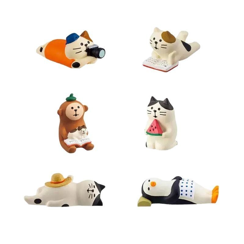 [สต๊อกพร้อม] สินค้าเบ็ดเตล็ดสไตล์ญี่ปุ่น zakka Shiba Inu Penguin Photo Cat หมีขาว Edamame Lazy Cat C