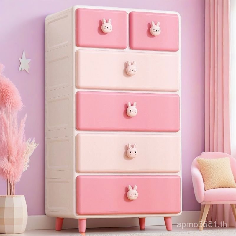 ของเล่นเด็กลิ้นชักจัดเก็บ Locker Locker กล่องตู้จัดเก็บขนมขบเคี้ยวพลาสติกหลายชั้นเสื้อผ้าเด็ก SLCB