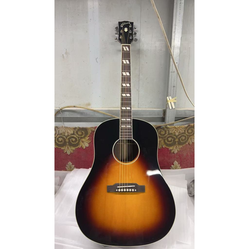 J45 กีต้าร์โปร่ง Solid Spruce Top Professional Guitar