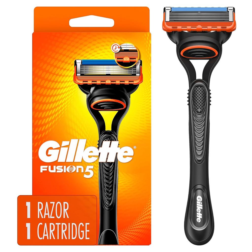 Gillette Fusion5 Mens Razor with Handle+ใบมีดเปลี่ยน 1 ใบ