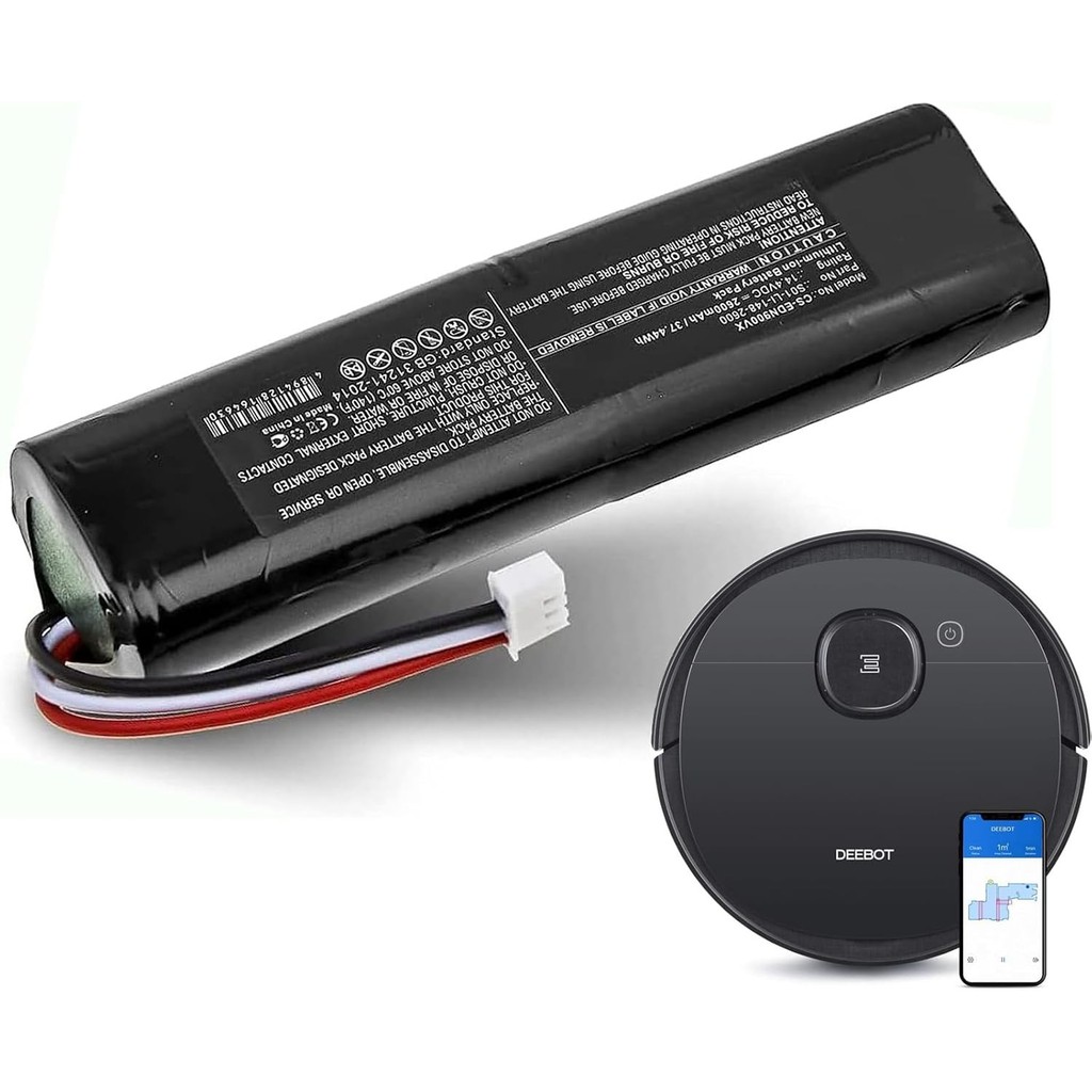 14.4V 2600mAh เปลี่ยนแบตเตอรี่สําหรับ Ecovacs Deebot Ozmo 900 Deebot Ozmo 901