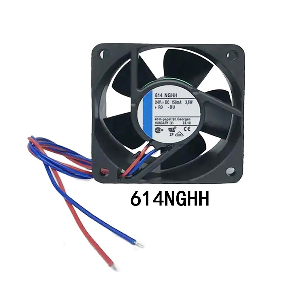 ใหม่ในกล่อง Ebmpaps ปริมาณอากาศสูง Axial fan 60*60*25MM 614NGHH 24VDC 2.6W 0.11A