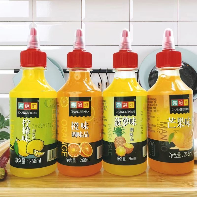 浓缩橙汁柠檬汁菠萝汁锅包肉浓浆调味品冲饮调料烘焙糕点奶茶原料4.14Concentrated Orange Juice, Lemon Juice, Pineapple Juice, Pot-stir-