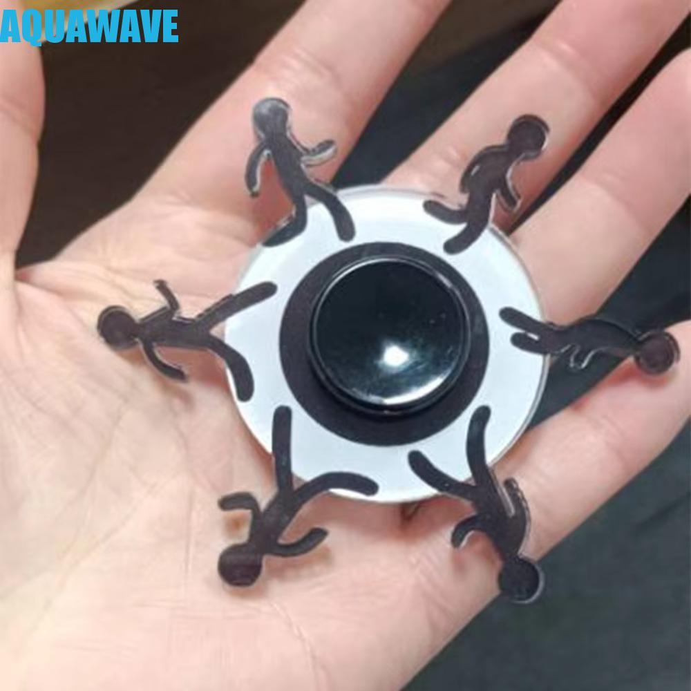 AQUAWAVE 2pcs Finger Spinner, Stick Man หัตถกรรม Fidget Spinner, Hand Spinner โลหะตลกสังกะสี Hand Sp