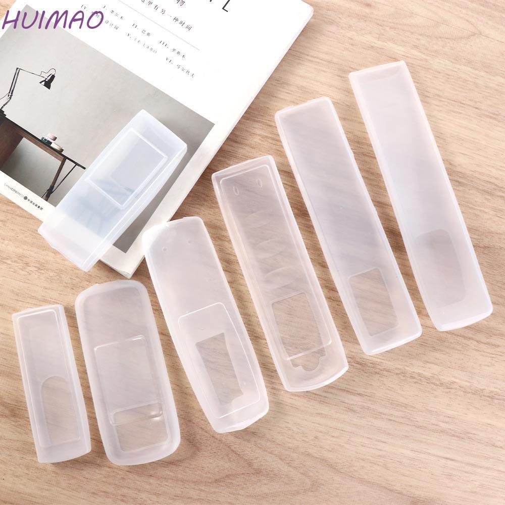 HUIMAO ฝาครอบเครื่องปรับอากาศอุปกรณ์เสริมทีวี Universal กันน้ําซิลิโคนโปร่งใสลื่นรีโมทคอนโทรล Protctive Case