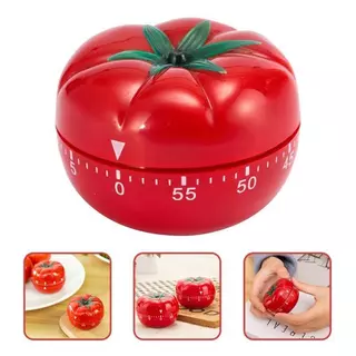 พร้อมส่ง! จับเวลาครัวม นาฬิกาจับเวลาทําอาหารในครัว เครื่องมือกลไก นาฬิกาปลุก บ้านอบ พลาสติก รูปทรงมะเขือเทศ การจัดการ