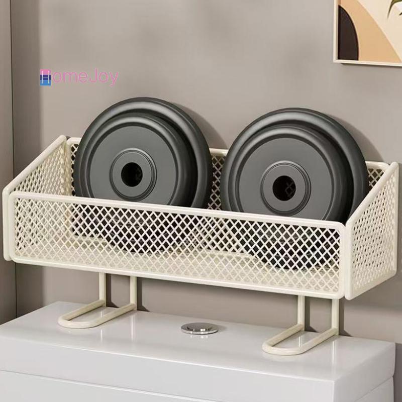 [HomeJoy-t] ที่เก็บของในห้องน้ํา Ra Non Perforated Toilet Organizer ชั้นวางพลาสติกทนทานสําหรับอุปกรณ์อาบน้ําและผ้าเช็ดตัวดีไซน์กะทัดรัด