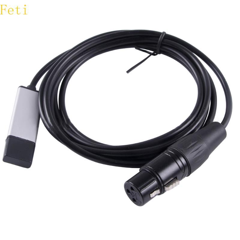 Feti DMX512 อะแดปเตอร์ USB สายควบคุมไฟเวทีจาก PC หรือแล็ปท็อปของคุณ LED DMX512 คอมพิวเตอร์ PC Stage 