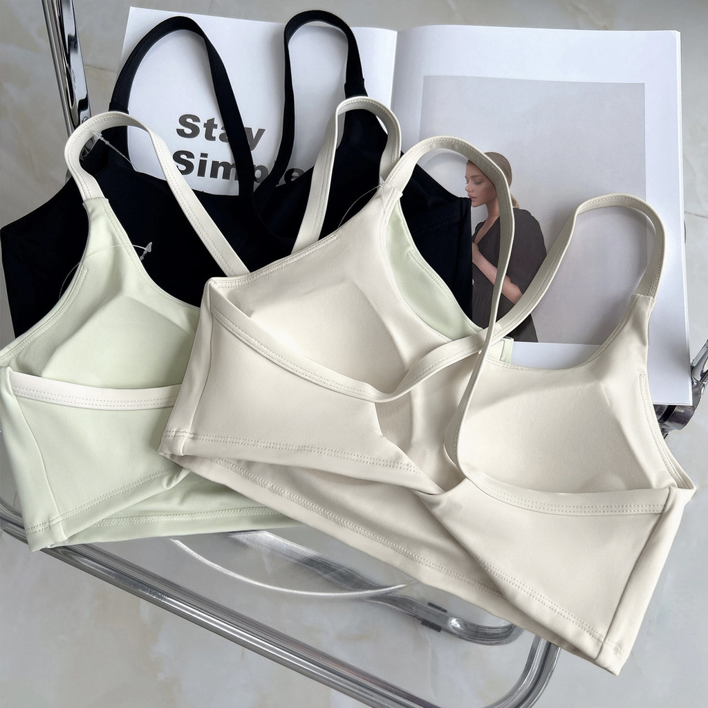 MAGIEYOGA Sport Bra กันลื่นดีไซน์ knot สำหรับโยคะและพิลาทิส