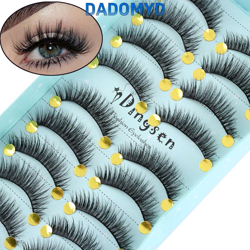 DADOMYD เครื่องมือต่อขนตา Wispy Crisscross Soft Pure Hanmdade ความงามแต่งหน้า Faux Mink ผม