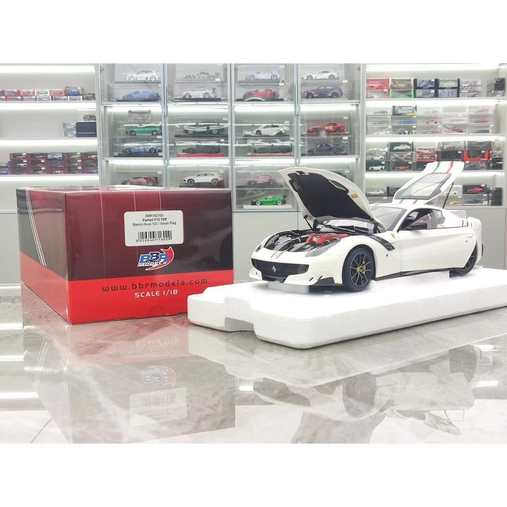 [สต๊อกพร้อม 1] BBR 1/18 Ferrari F12 TDF สีขาว ราคา 2580 BBR182103 เกี่ยวข้องกับ Davis & Giovanni dg,