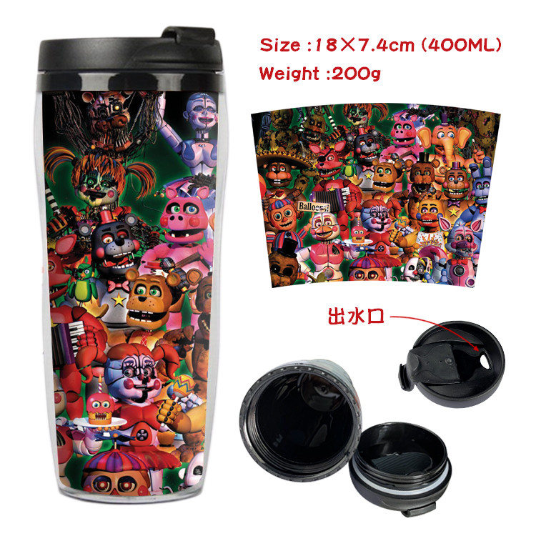 Five Nights at Freddys Cartoon Double-layer Student Sports Bottle Childrens Cute Water Cup Gifts