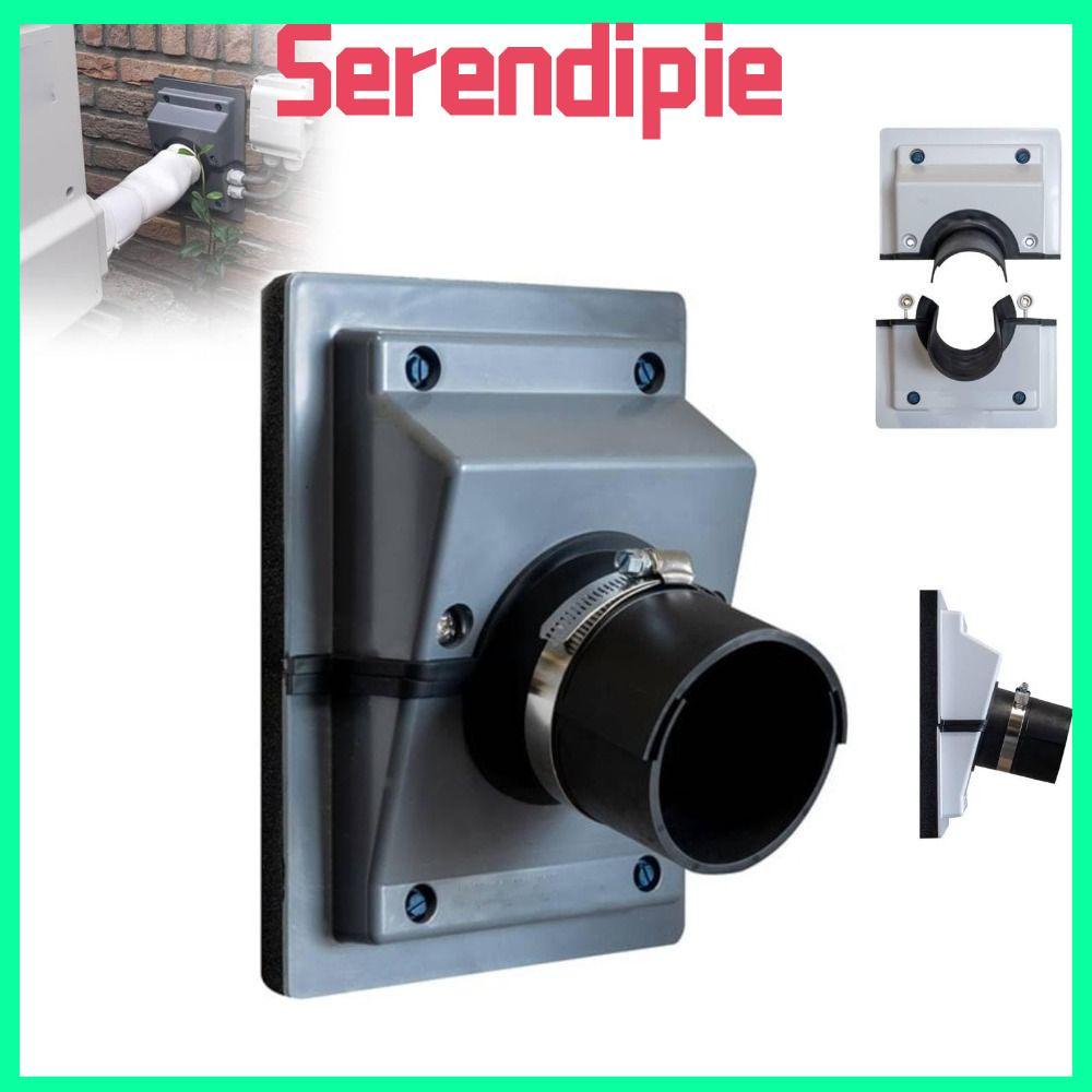 SERENDIPIE Wall Sleeve, 4.5/6cm Portable HVAC Wall Penetration&Line-Set Cover Kit Plate for Indoor &