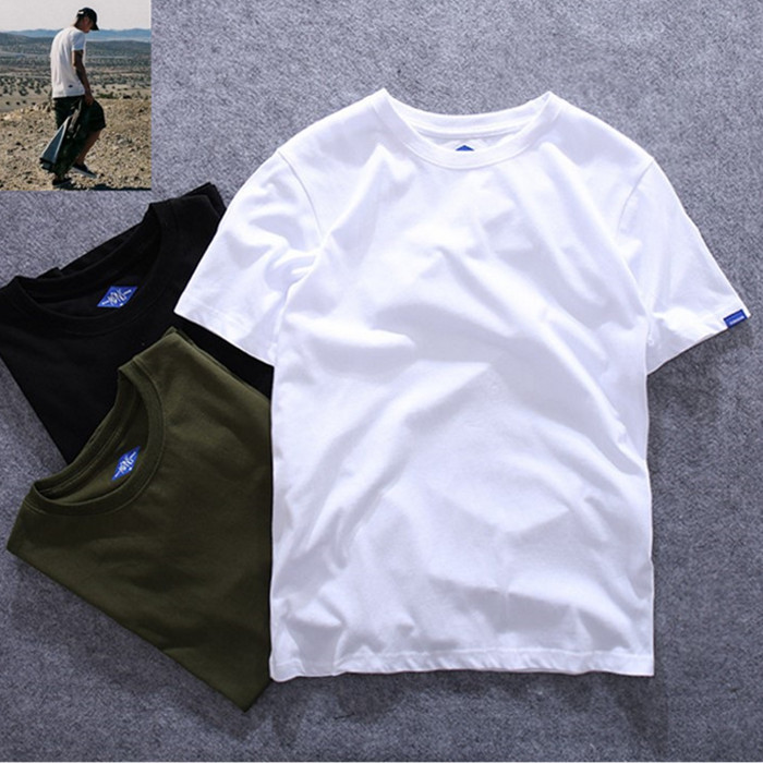 2026 Street Wear MDNS Shawn Yue ฤดูร้อนแขนสั้นเสื้อยืดผู้ชายสไตล์ฮ่องกงญี่ปุ่นสีขาวรอบคอ All-Match ผ