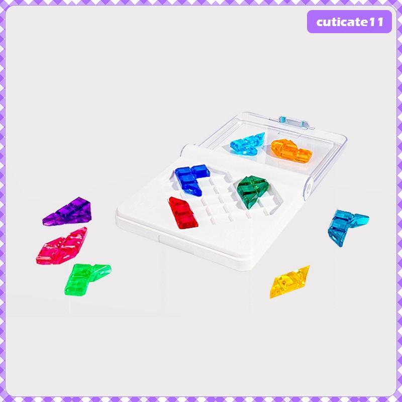 [Cuticate1] Travel Puzzle Games Brain Teaser สําหรับเด็กอายุ 8 ปีขึ้นไปเกมลอจิกรูปหัวใจเกมสมองที่มี 
