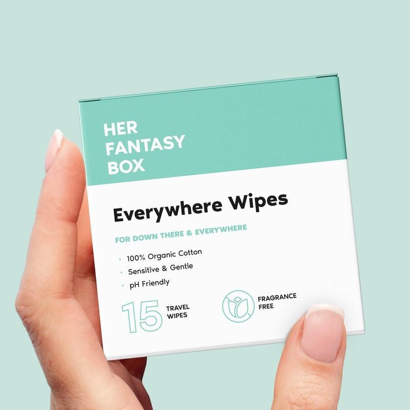 Everywhere Wipes - Odor Removing Travel Wipes สําหรับพื้นที่ที่ใกล้ชิดและร่างกาย - ไม่มีกลิ่น