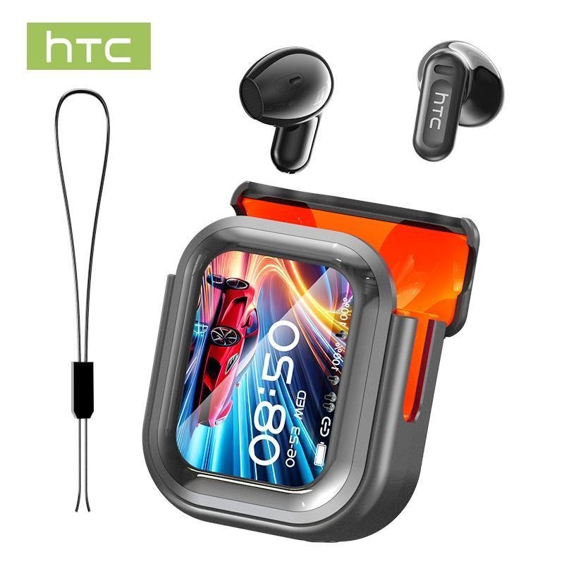 HTC NE20 บลูทูธ 5.4 หูฟังจอแสดงผล LED High Fidelity หูฟังไร้สายกันน้ํา | เหมาะสําหรับสํานักงานกีฬากา