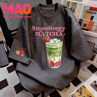 COD✅ (จัดส่งในกรุงเทพฯ) MAO Shop ❗ เสื้อยืดแขนสั้นพิมพ์ลายเครื่องดื่มเย็นสดชื่นในฤดูร้อน สไตล์เกาหลี ผ้าสบาย M03