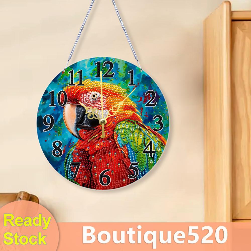 2D แบน DIY 5D แขวนนาฬิกา Art Craft สําหรับตกแต่งห้องนั่งเล่น