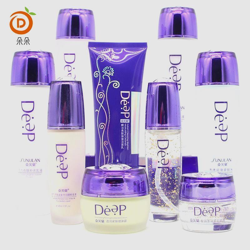 พร้อมสต็อก * Sanfran Delicate Beauty Girl Cosmetic Combined Moisturizing Cream Facial Cleanser Toner